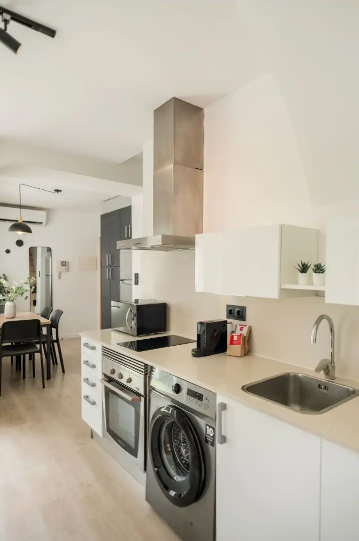 Küche von Maisonette zur Miete in Valencia mit Klimaanlage, Heizung und Terrasse