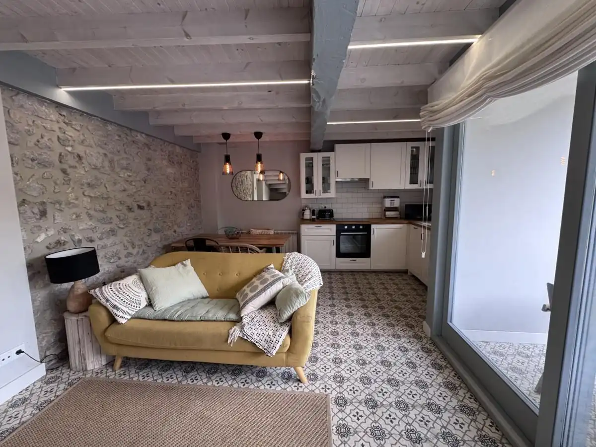 Living room of Detached homes for sale in Llanes  with Heating, Terrace and Furnished