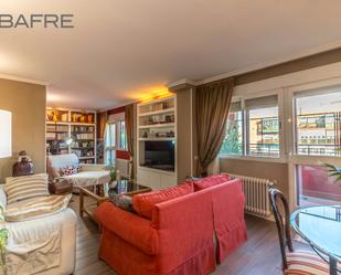 Living room of Attic for sale in  Madrid Capital  with Air Conditioner, Heating and Terrace