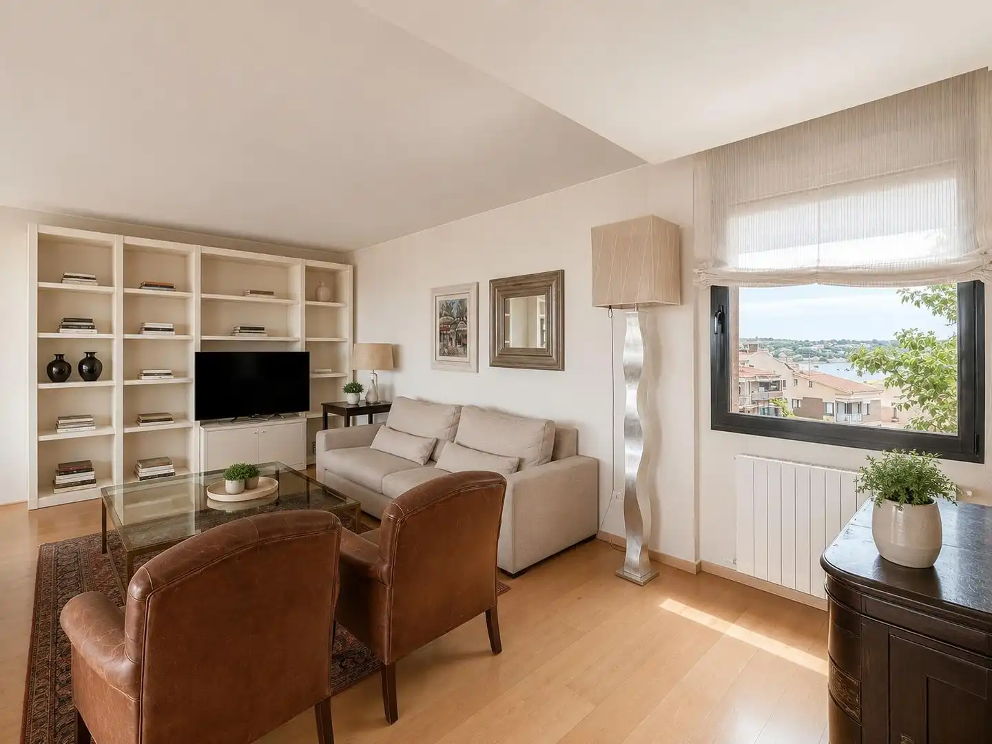 Sala d'estar de Àtic en venda en Granollers amb Aire condicionat, Calefacció i Parquet