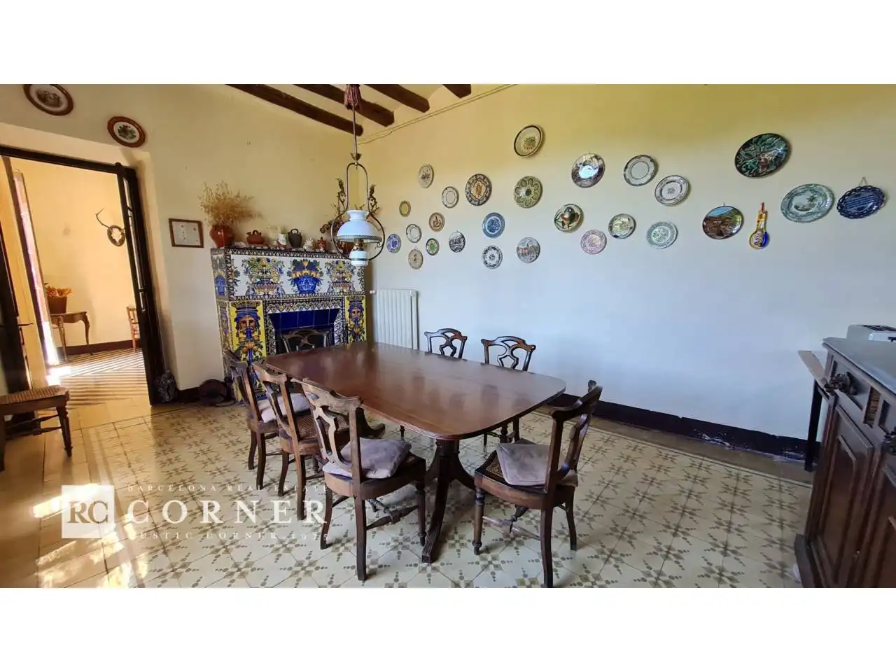 Dining room of Country homes for sale in Santa Maria de Miralles
