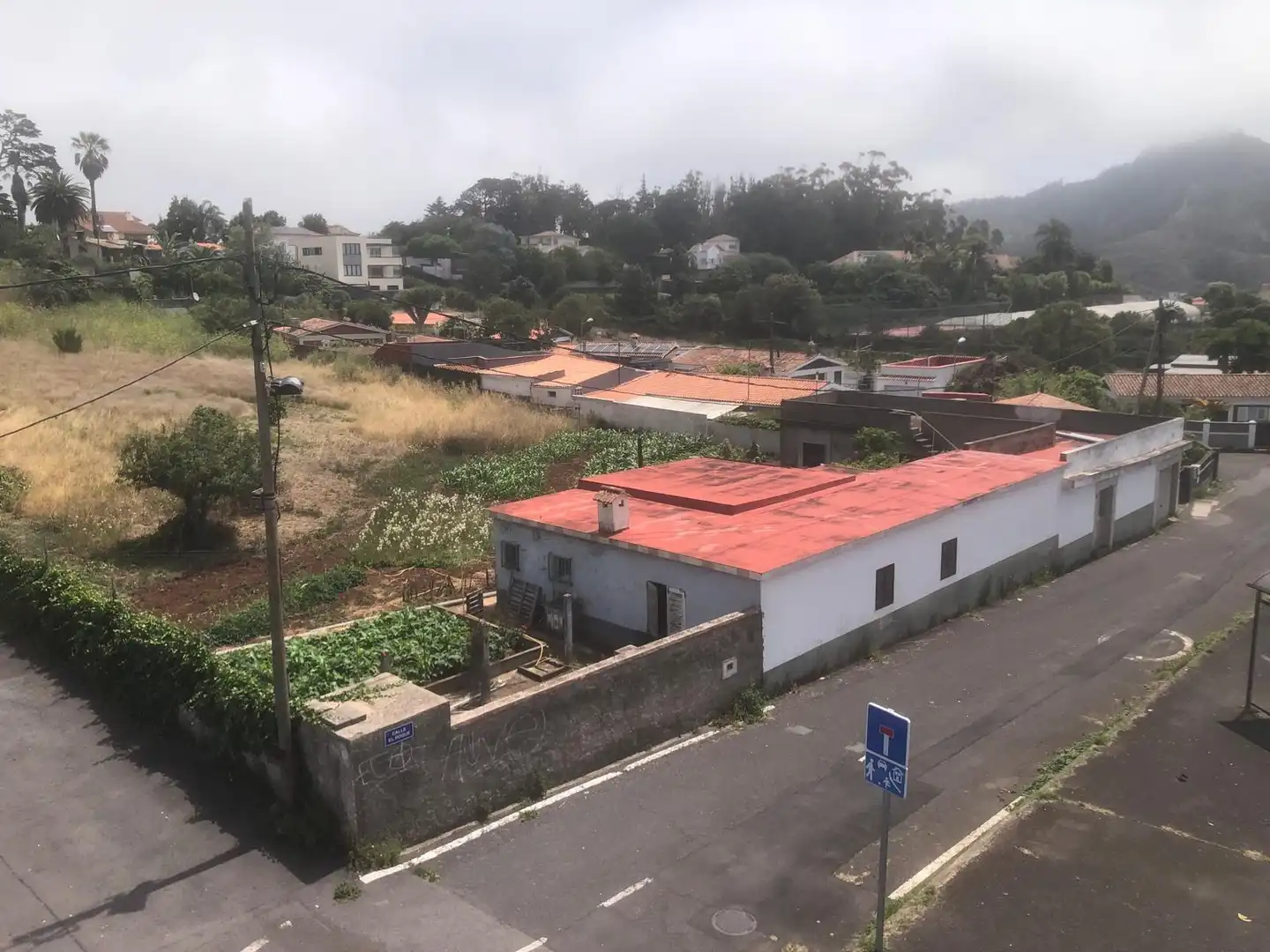 Vista exterior de Casa o chalet en venta en San Cristóbal de la Laguna con Jardín privado, Terraza y Piscina