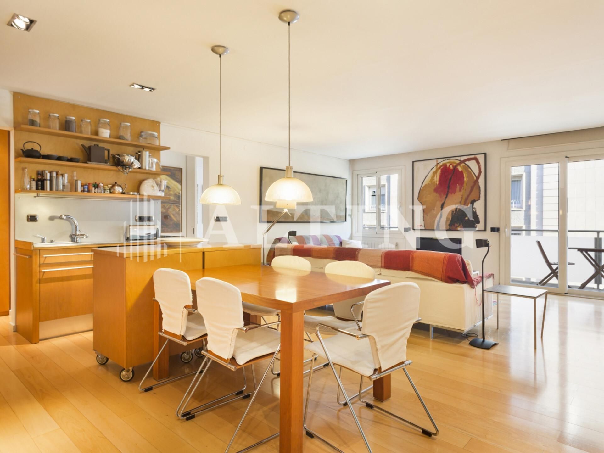 Vista exterior de Pis de lloguer en  Barcelona Capital amb Aire condicionat, Calefacció i Parquet