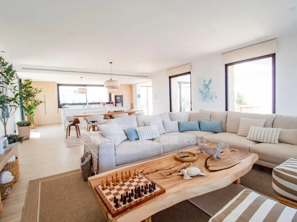 Living room of Houses for sale in Ciutadella de Menorca  with Air Conditioner, Private garden and Terrace