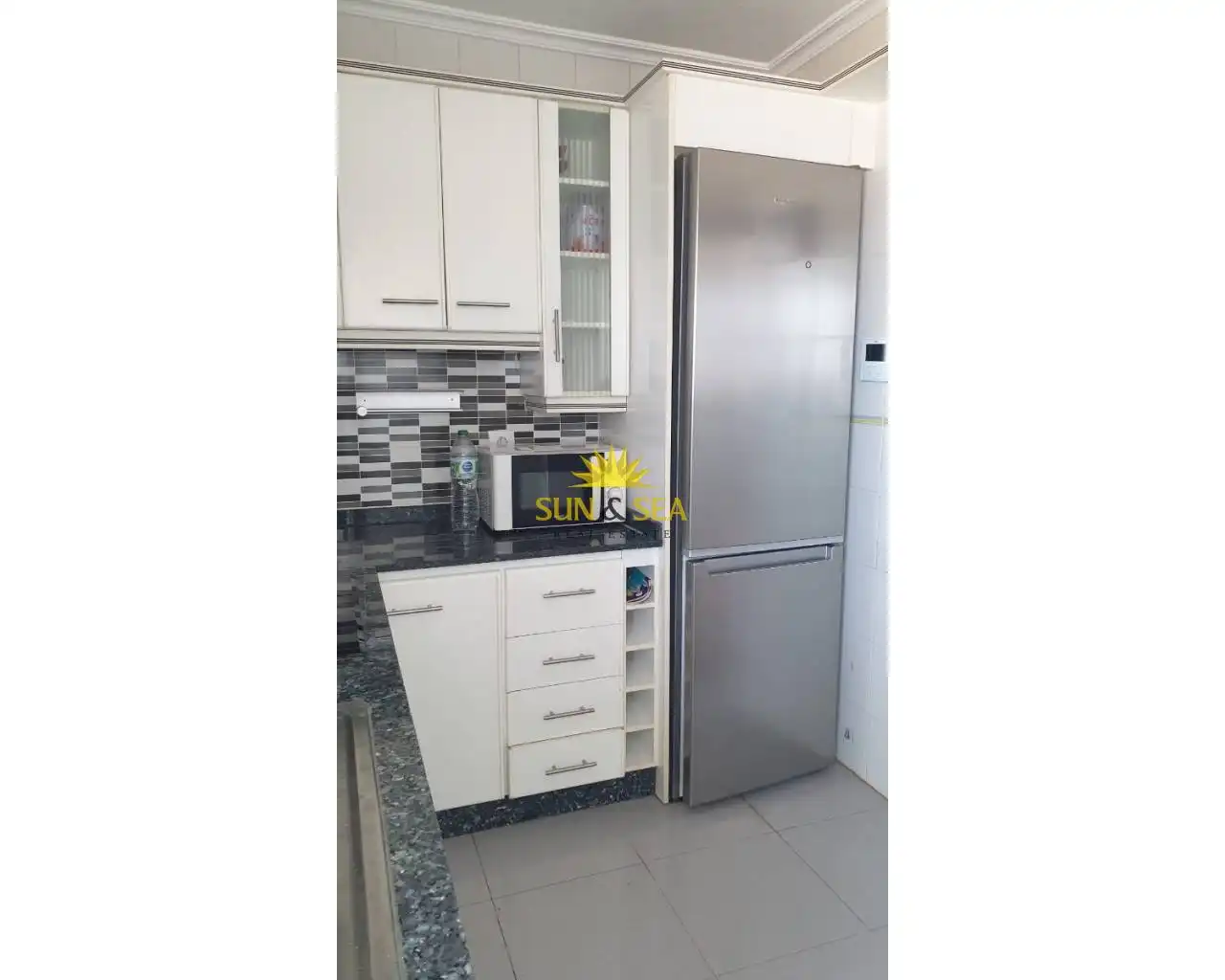 Cocina de Piso de alquiler en Murcia con Calefacción, Parquet y Amueblado