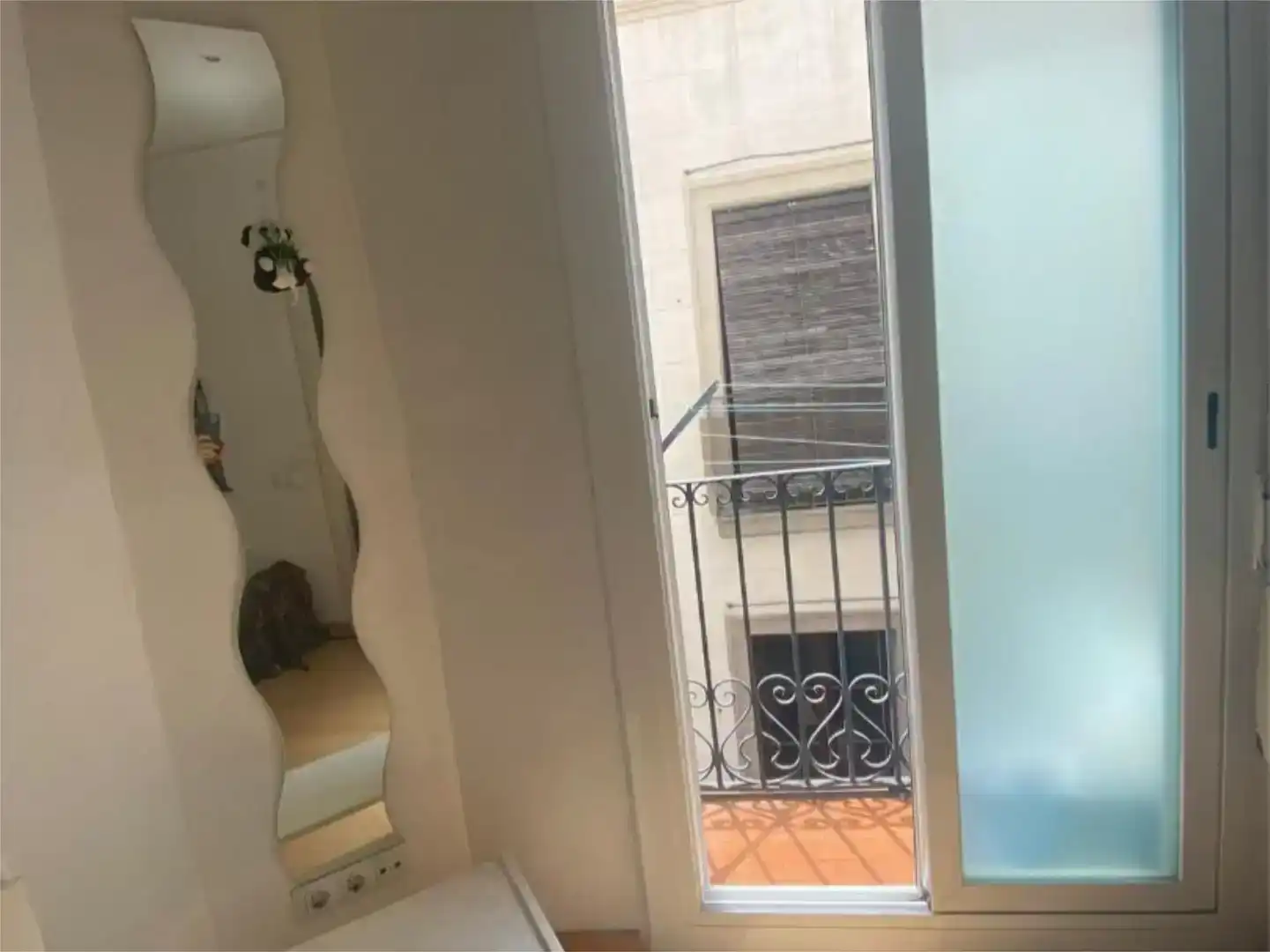 Balcony of Flat for rent in Abrera  with Air Conditioner and Furnished