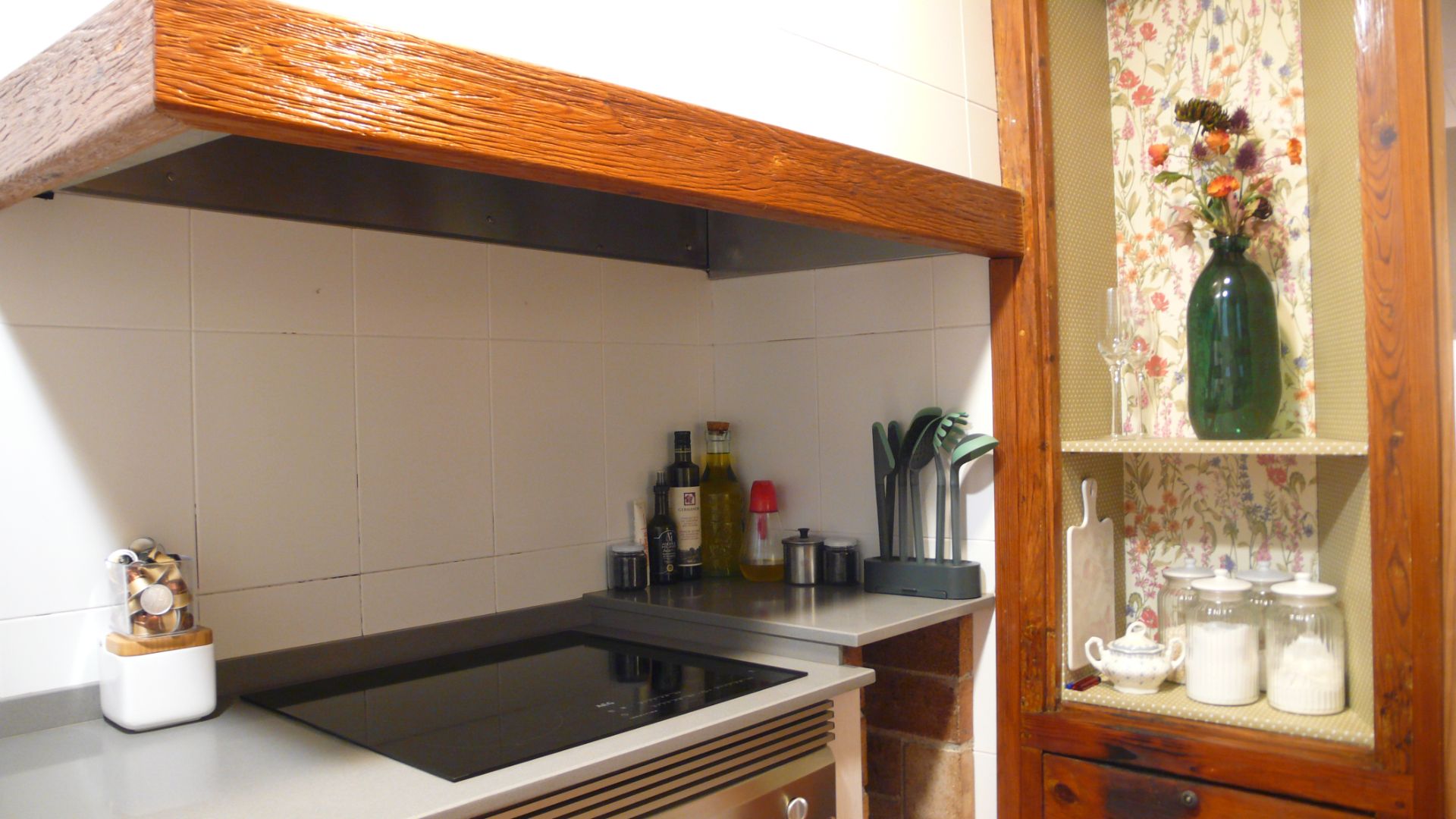 Cocina de Piso de alquiler en  Barcelona Capital con Aire acondicionado, Calefacción y Amueblado