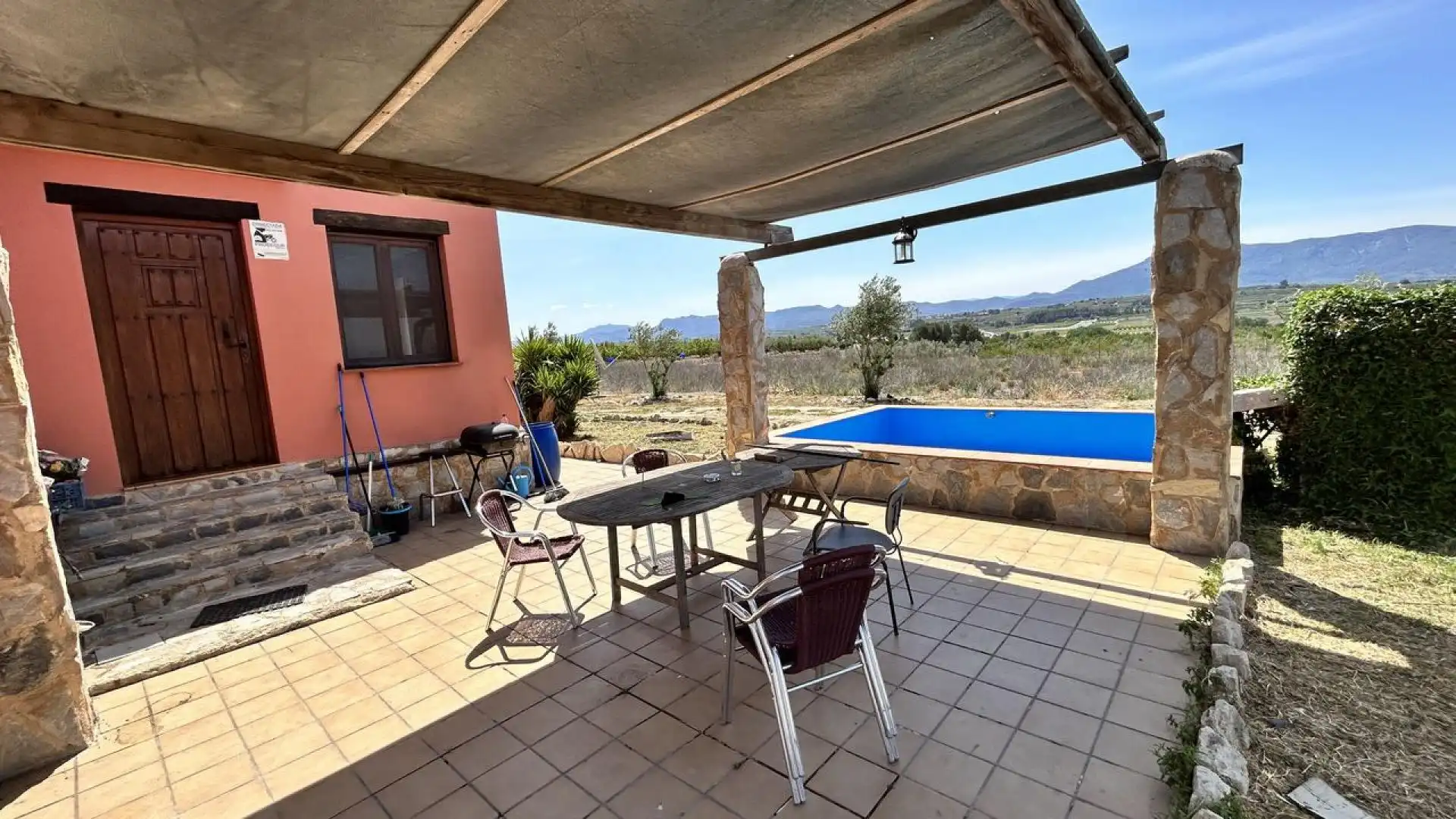 Terraza de Finca rústica en venta en La Pobla del Duc