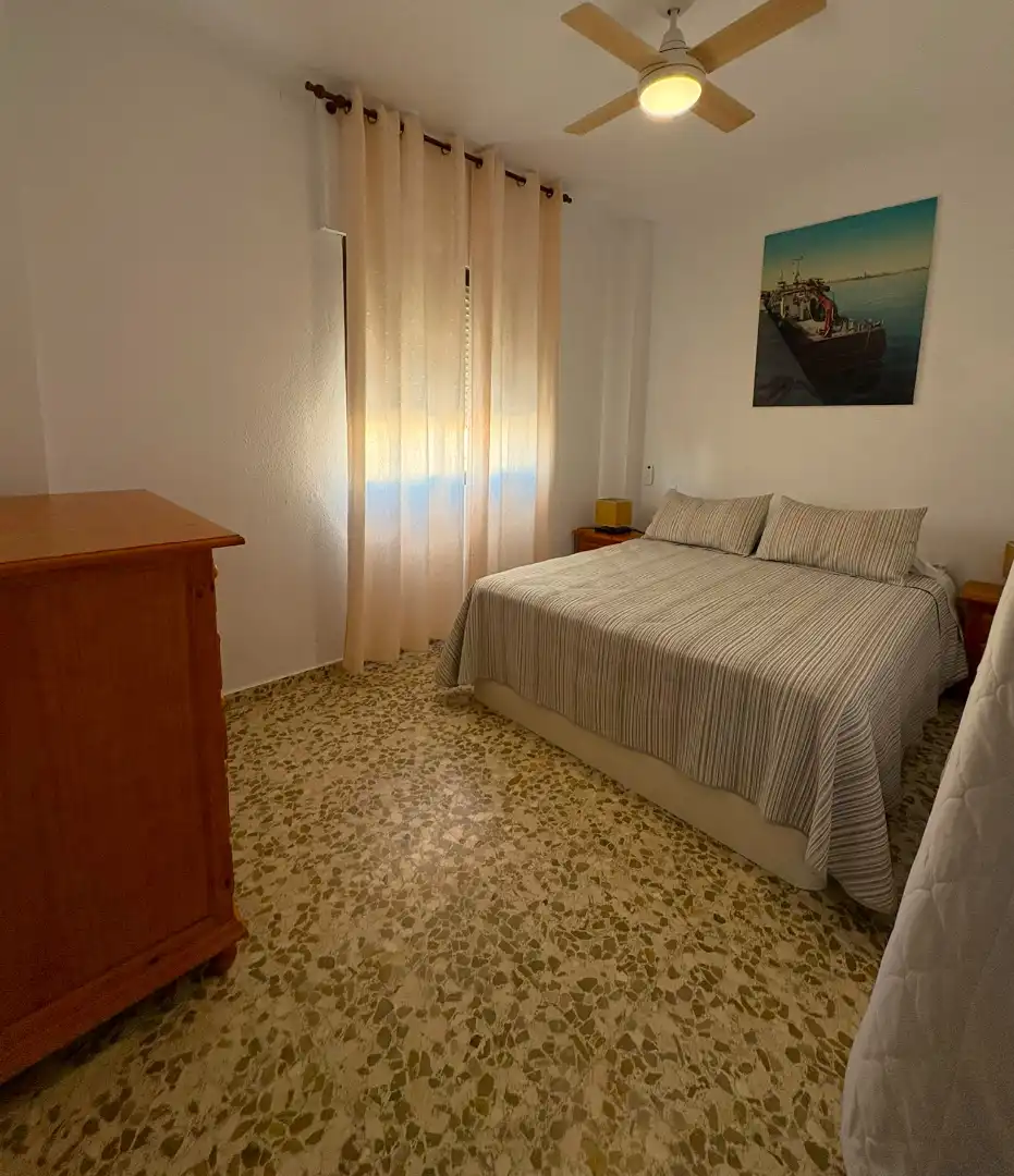 Bedroom of Flat for rent in Chipiona  with Terrace, Furnished and Washing machine