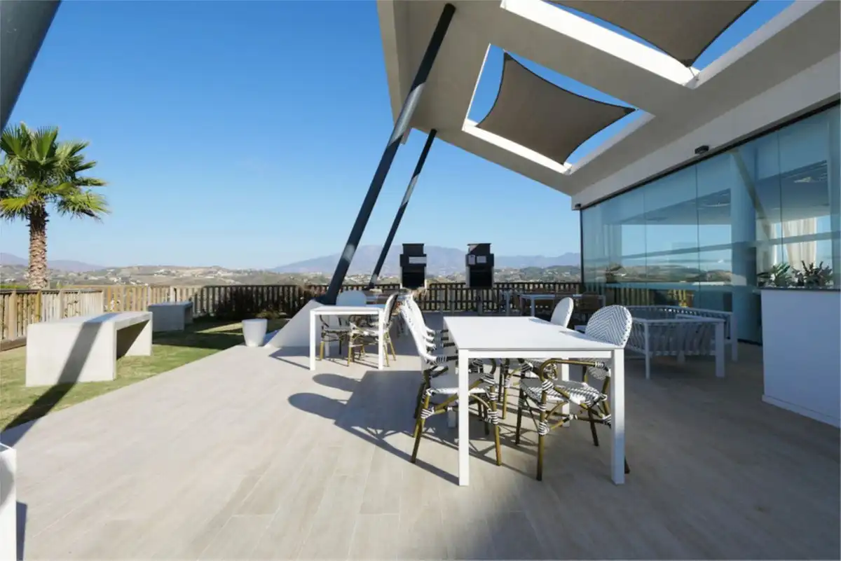 Terrasse von Erdgeschoss zum Verkauf in Mijas mit Klimaanlage, Terrasse und Abstellraum