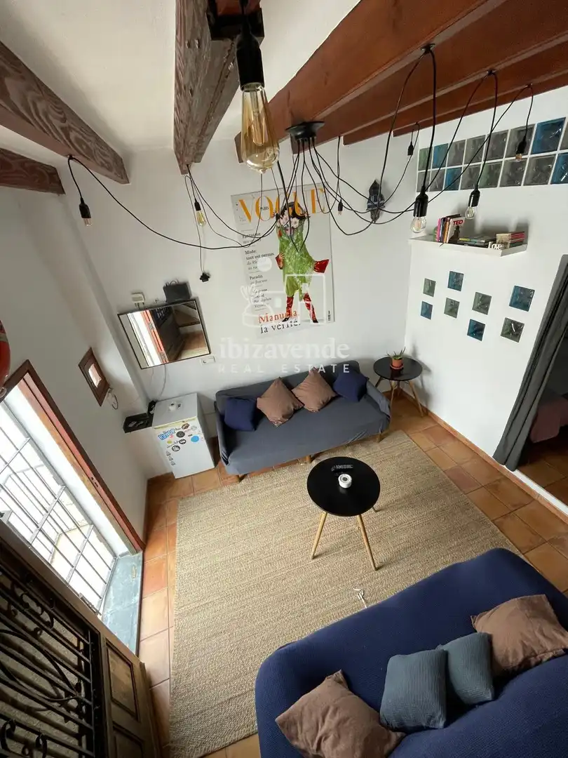 Sala d'estar de Dúplex de lloguer en Eivissa amb Terrassa i Moblat