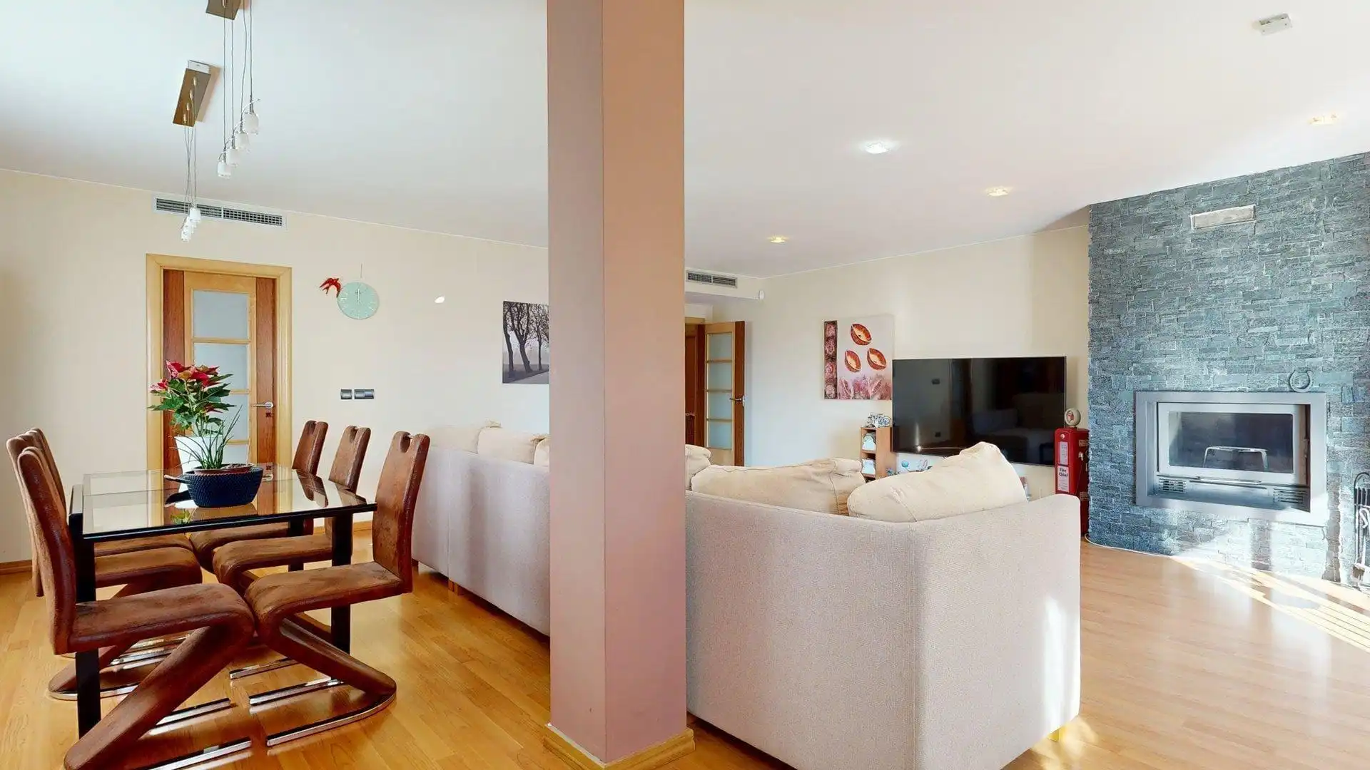 Wohnzimmer von Haus oder Chalet zum Verkauf in Nuez de Ebro mit Klimaanlage, Heizung und Privatgarten