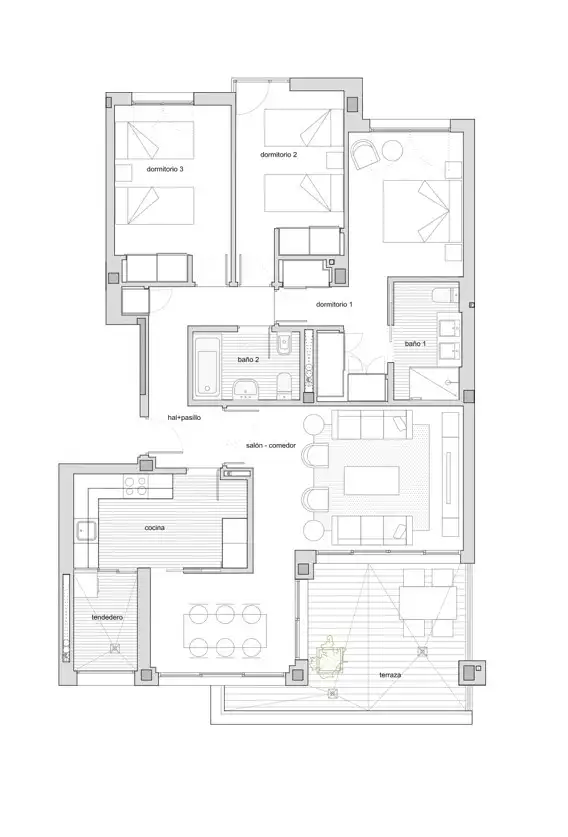 Flat for sale in Dehesa Vieja - Puente Cultural
