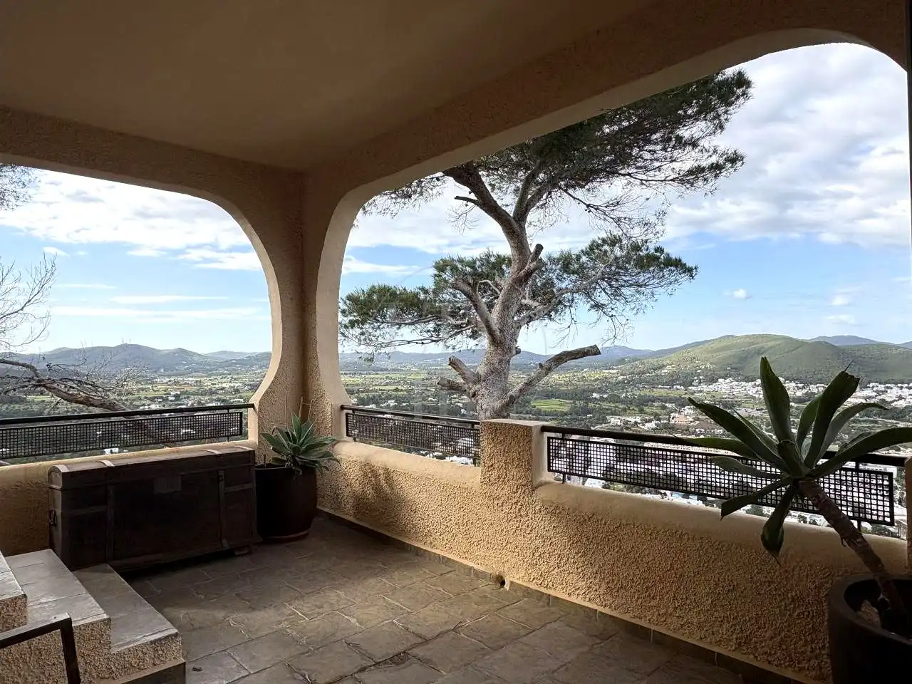 Terrassa de Casa o xalet de lloguer en Santa Eulària des Riu amb Aire condicionat, Jardí privat i Terrassa