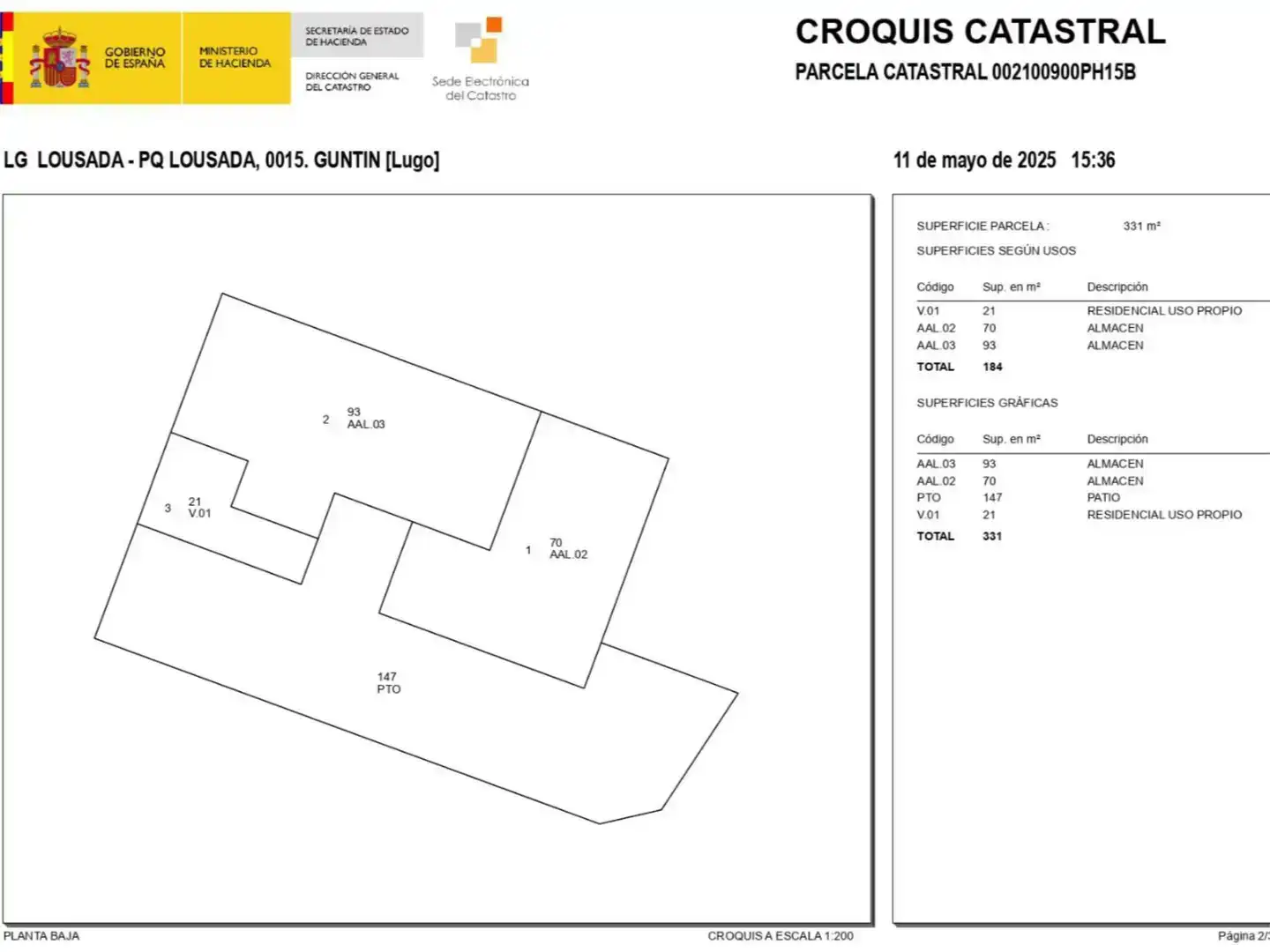 Piso en venta en Guntín con Jardín privado