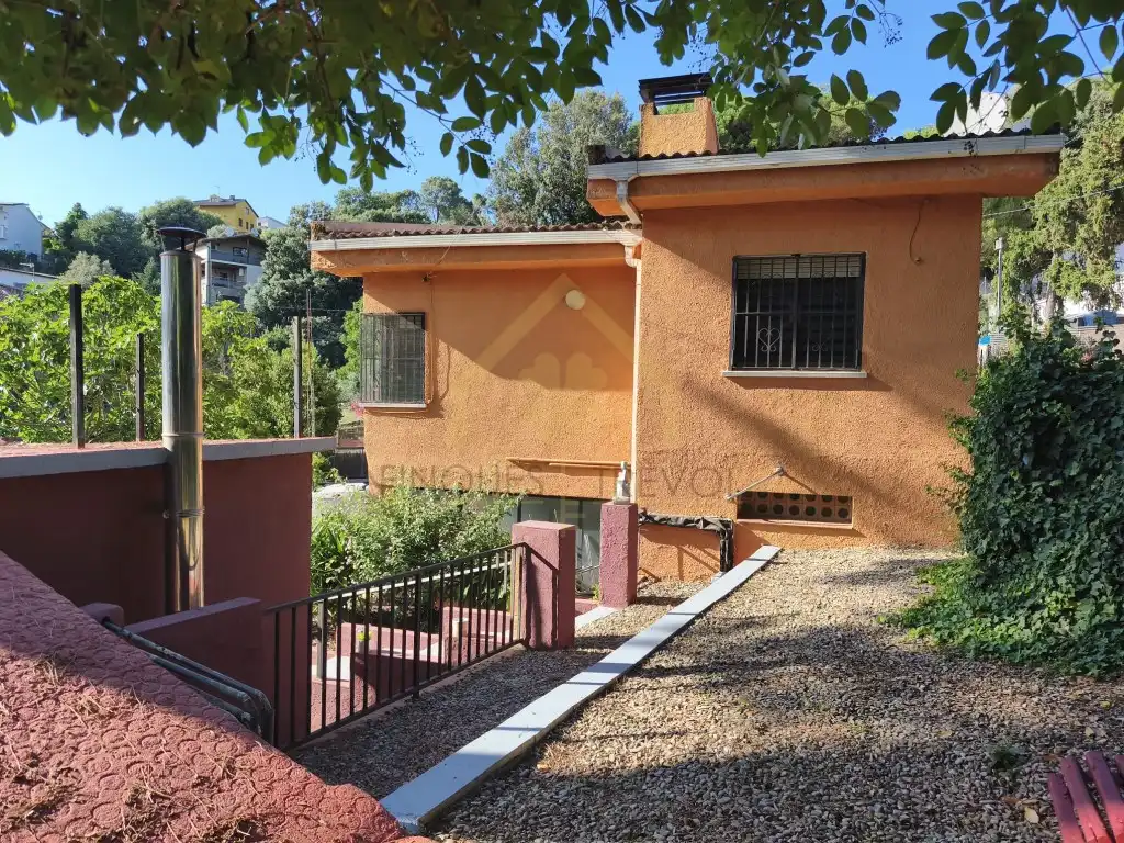 Exterior view of Houses for sale in Sant Pere de Vilamajor  with Swimming Pool