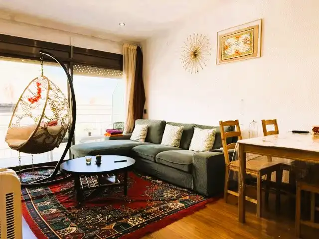 Sala de estar de Piso en venta en Montgat con Calefacción, Parquet y Horno