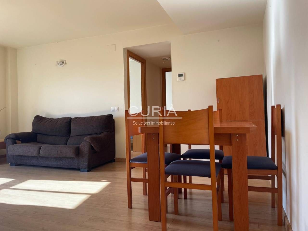 Living room of Apartment for sale in  Lleida Capital  with Air Conditioner, Parquet flooring and Furnished