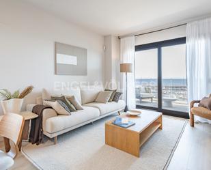 Living room of Apartment to rent in Badalona  with Air Conditioner, Heating and Parquet flooring