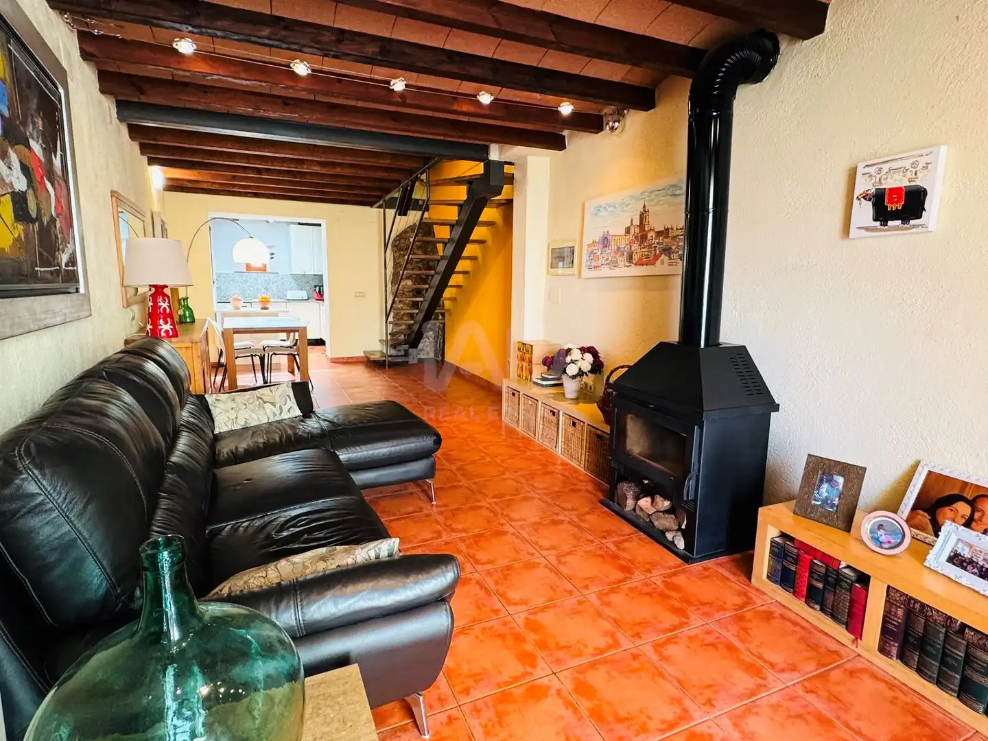 Living room of Detached homes for sale in Perafort  with Air Conditioner and Terrace
