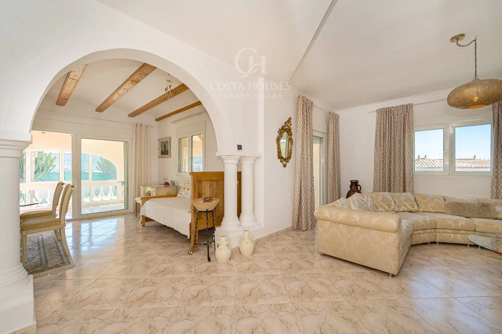 Sala d'estar de Casa o xalet en venda en Jávea / Xàbia amb Aire condicionat, Calefacció i Jardí privat