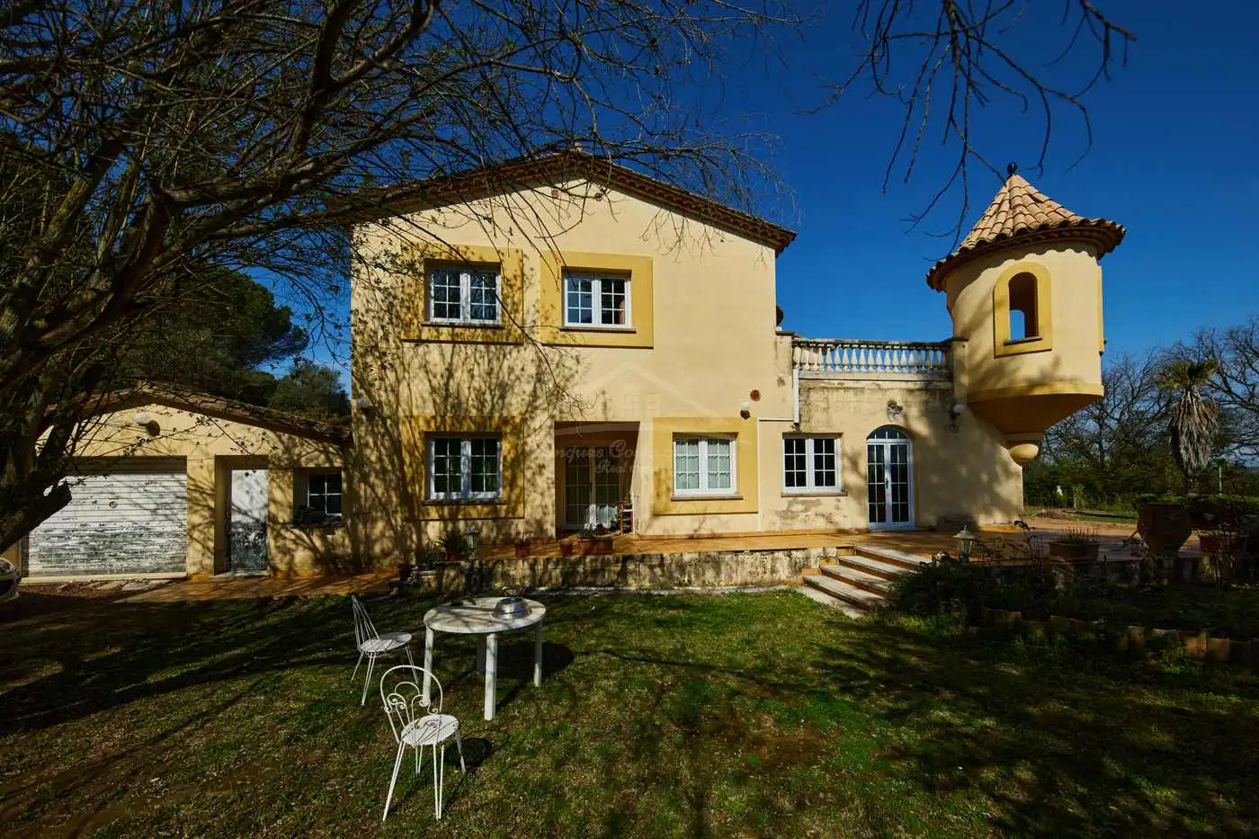 Vista exterior de Finca rústica en venta en Celrà con Calefacción, Jardín privado y Terraza