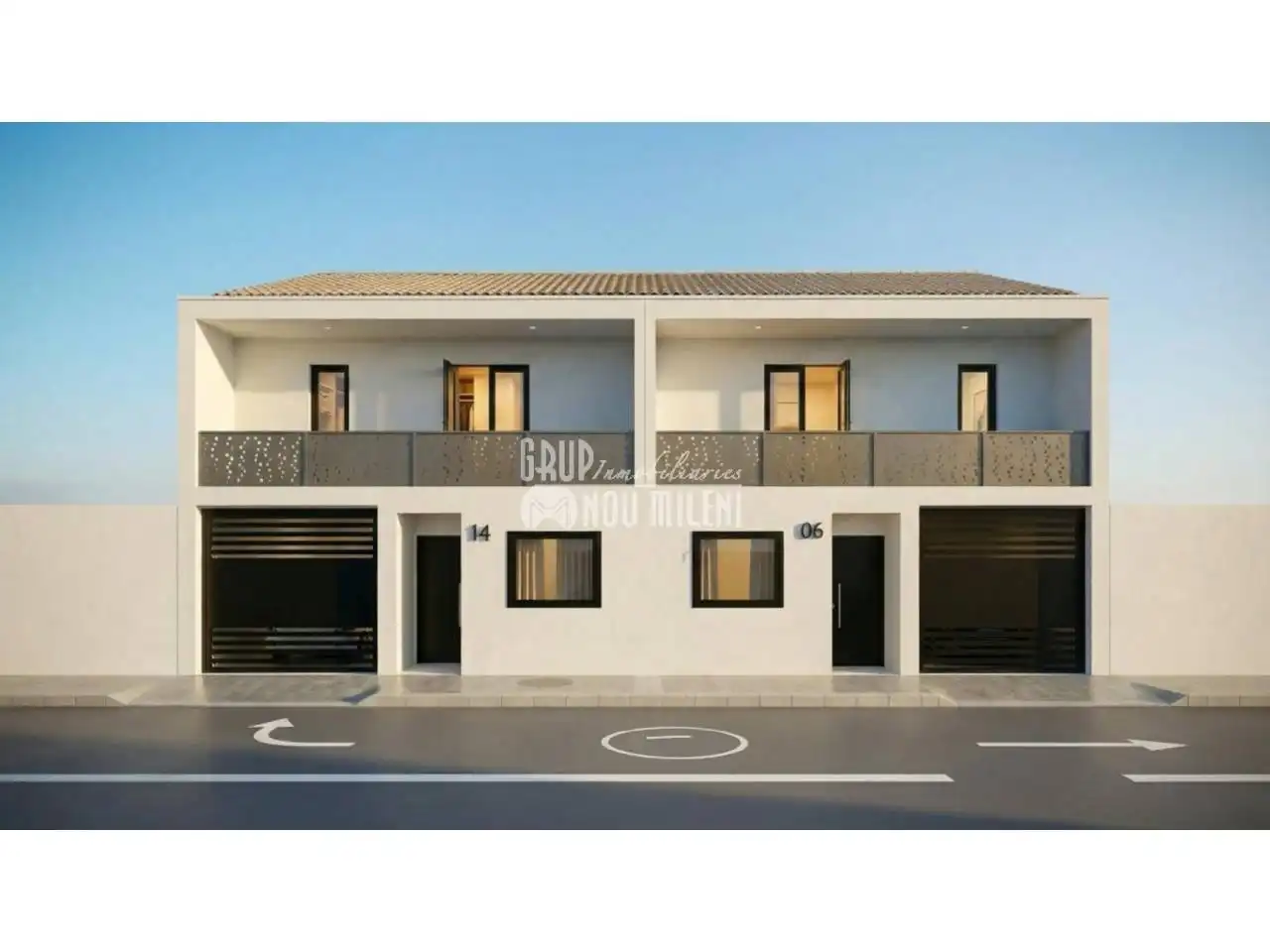 Außenansicht von Einfamilien-Reihenhaus zum Verkauf in Silla mit Klimaanlage und Terrasse