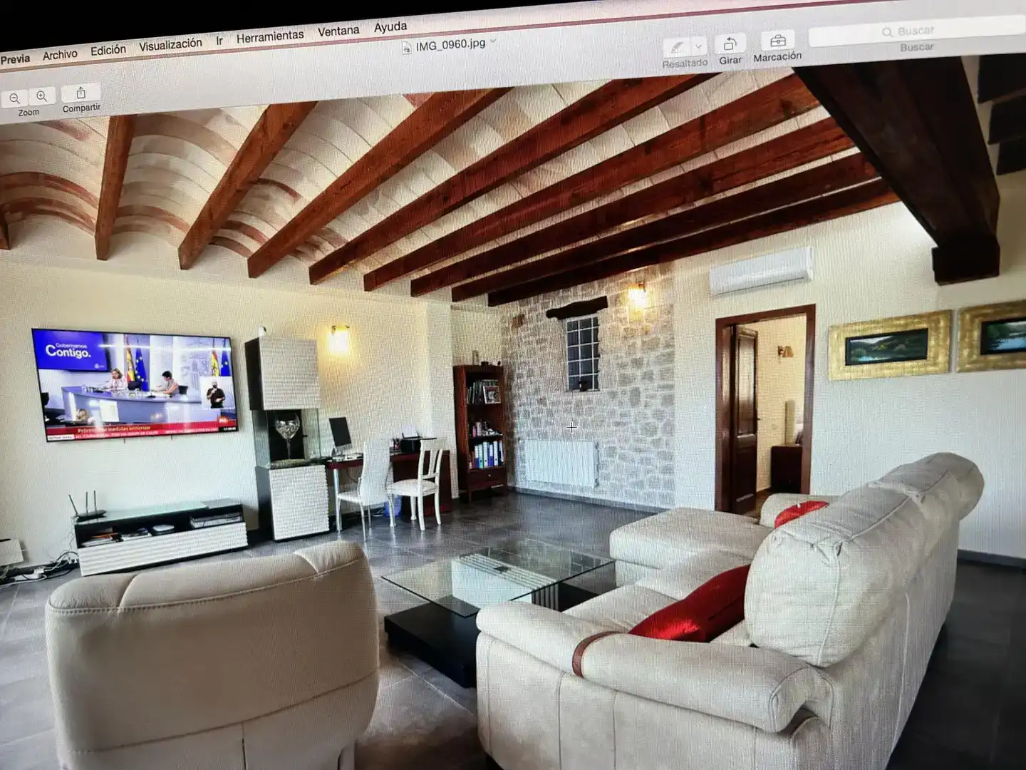 Sala d'estar de Finca rústica en venda en Benissa pueblo  
