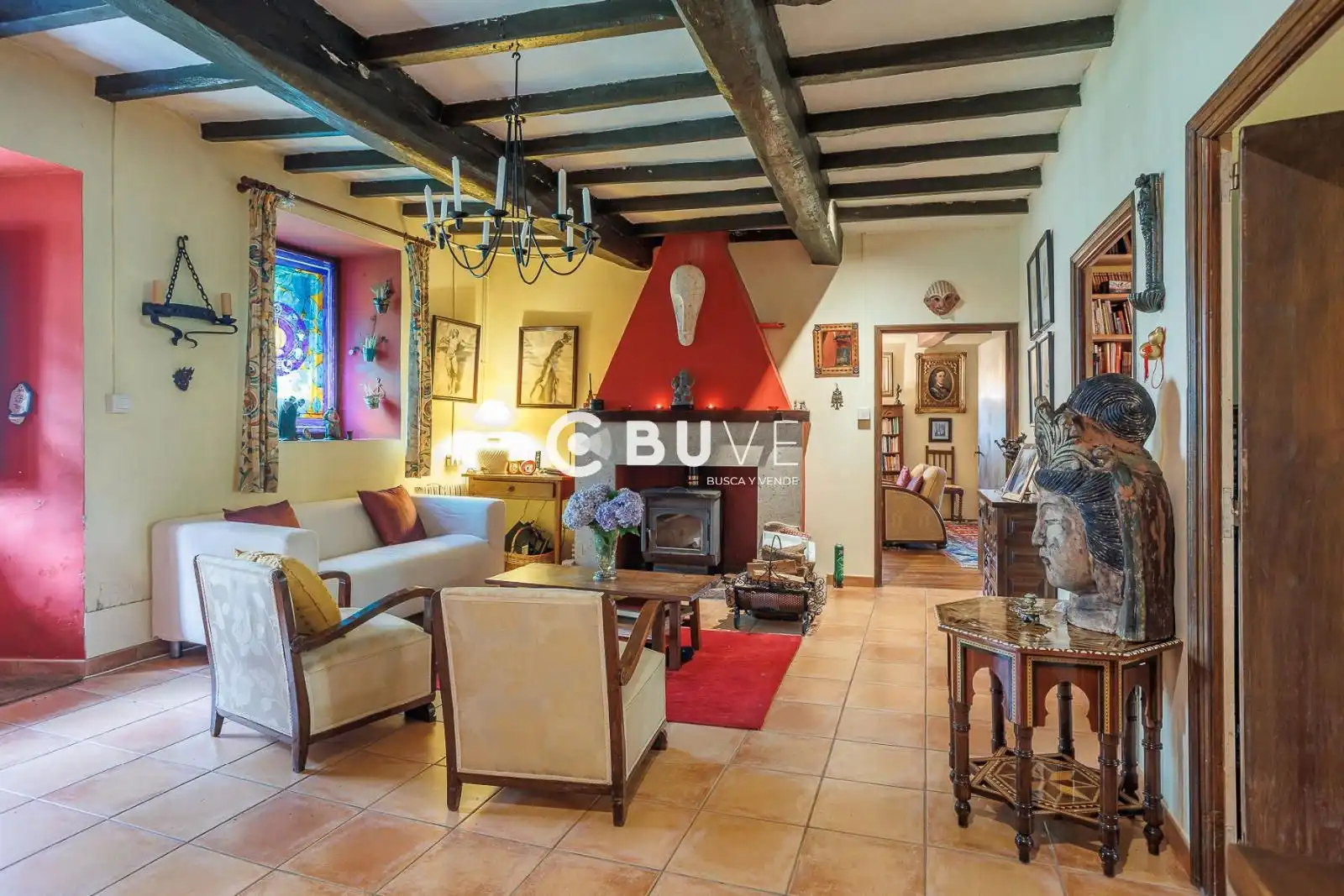 Sala d'estar de Casa o xalet en venda en Pantón amb Aire condicionat, Calefacció i Terrassa