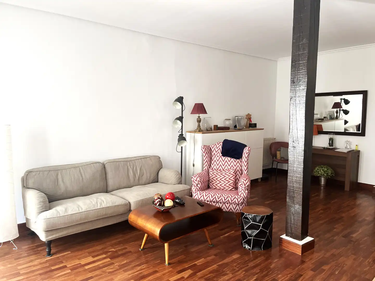 Sala de estar de Piso de alquiler en Donostia - San Sebastián  con Calefacción, Amueblado y Horno