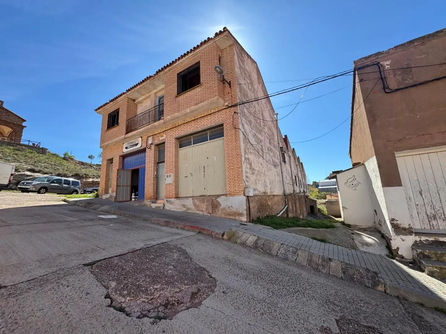 Vista exterior de Nave industrial en venta en Illueca