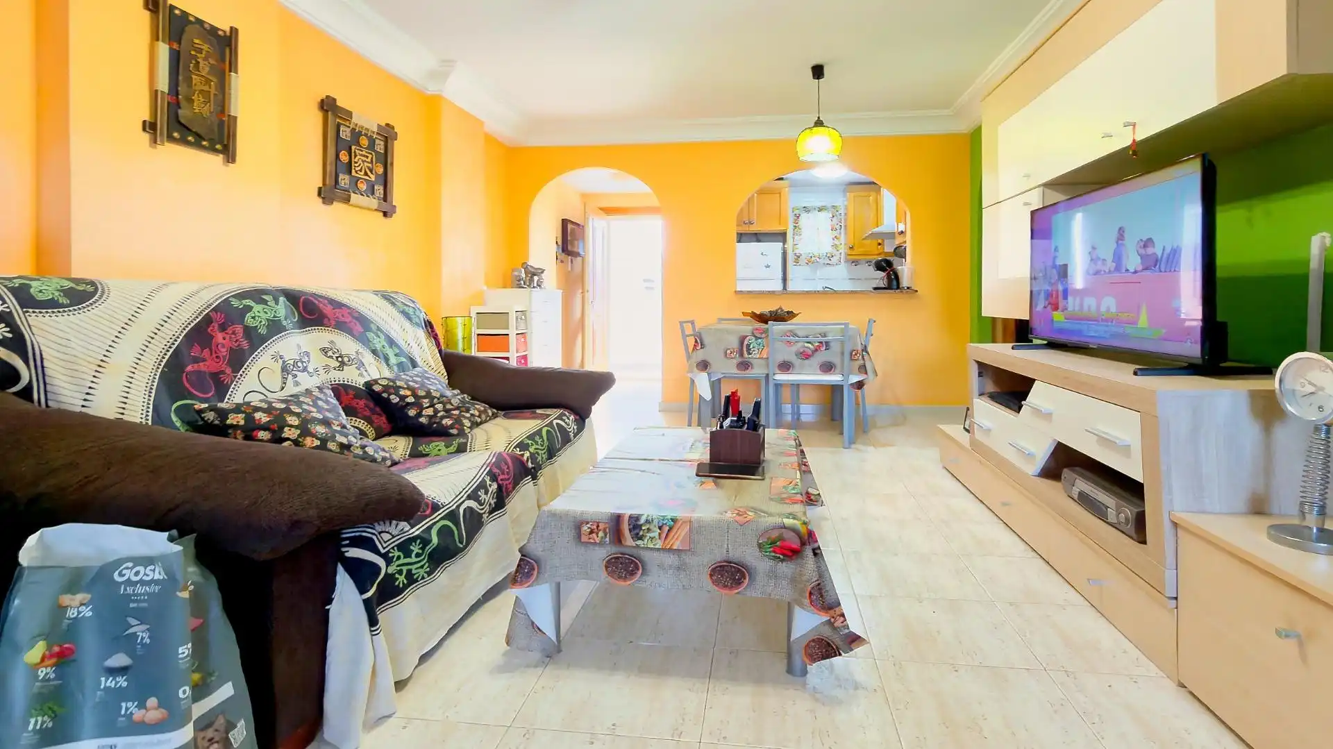 Sala de estar de Piso en venta en Villajoyosa / La Vila Joiosa con Trastero y Piscina comunitaria