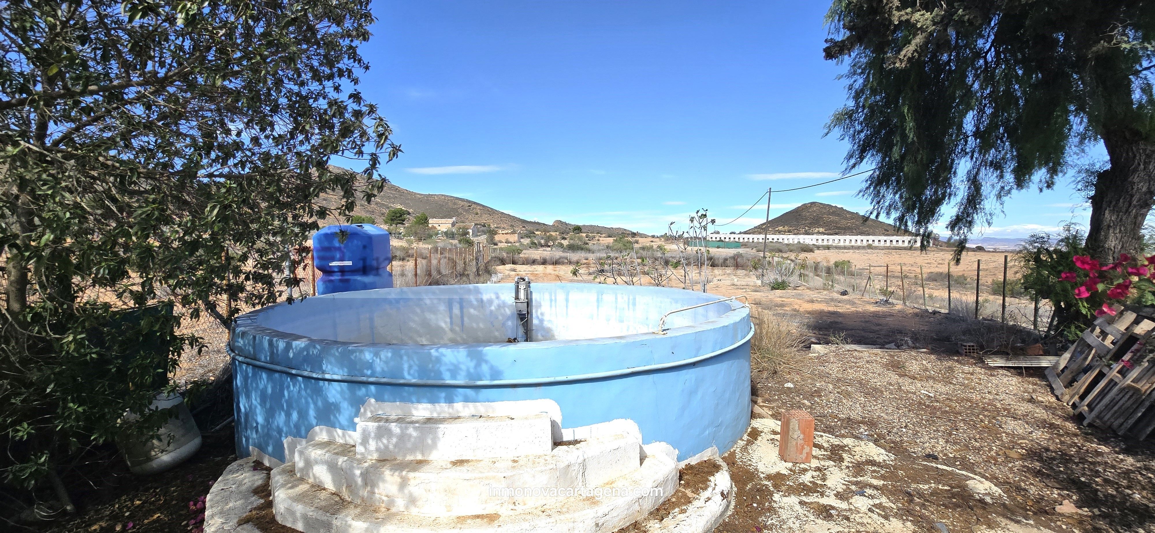 Piscina de Finca rústica en venda en Fuente Álamo de Murcia amb Jardí privat, Terrassa i Traster