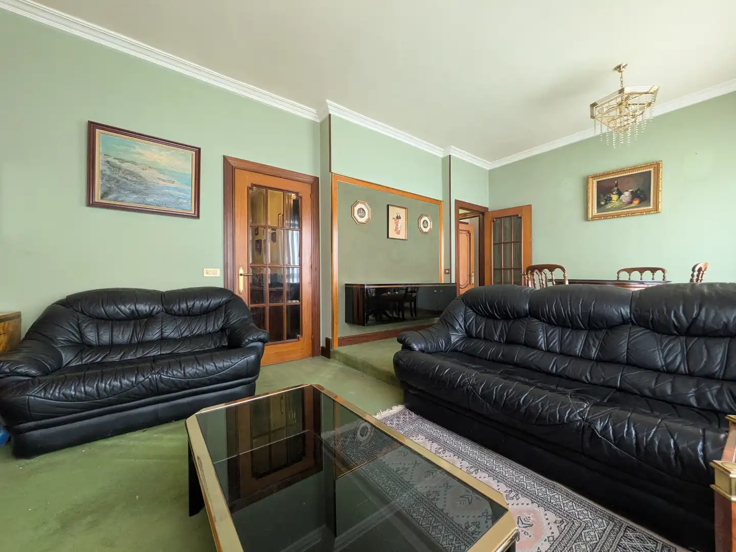 Sala de estar de Piso en venta en Bilbao  con Calefacción y Amueblado