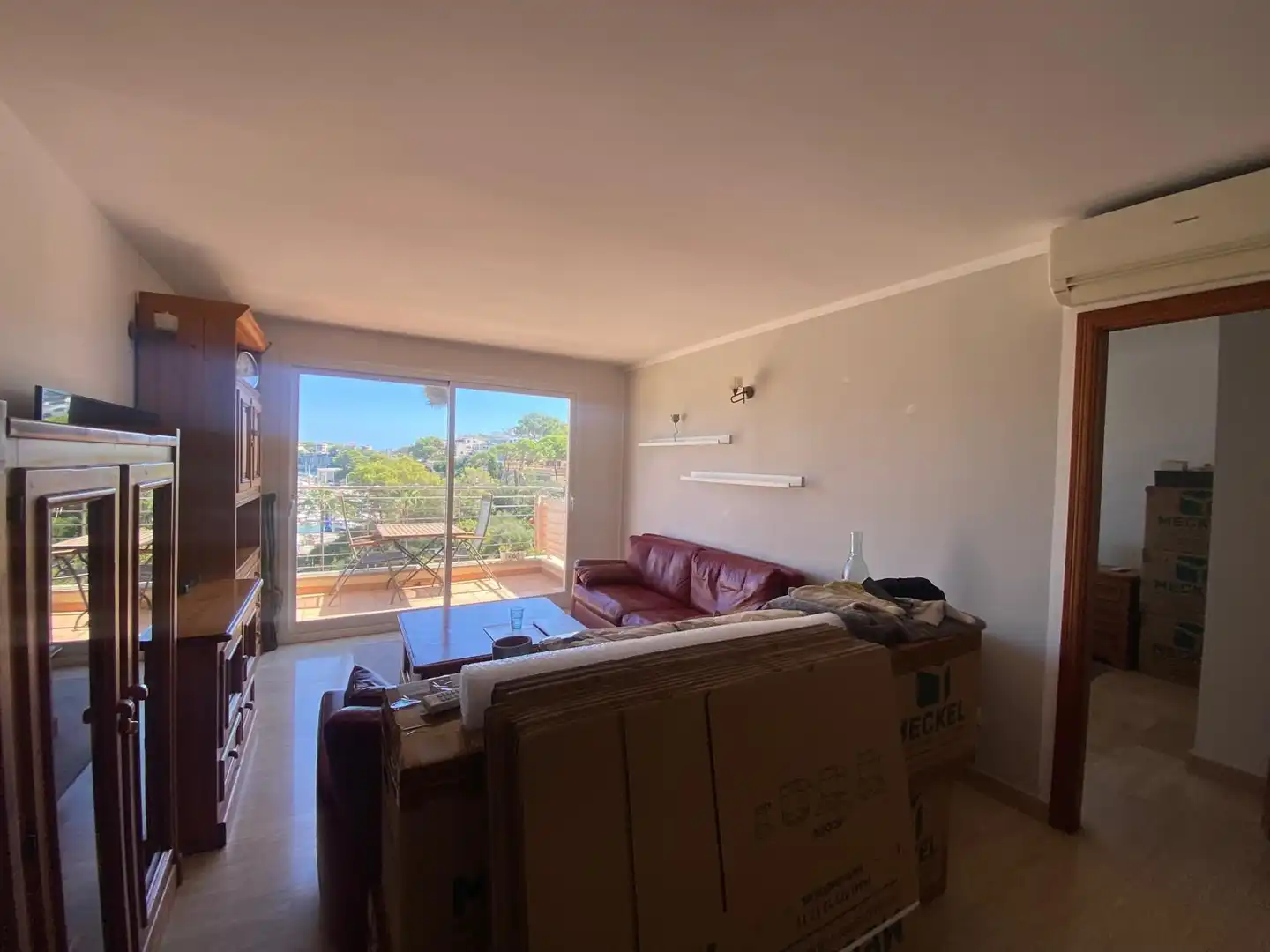 Sala d'estar de Àtic de lloguer en Porto Cristo  