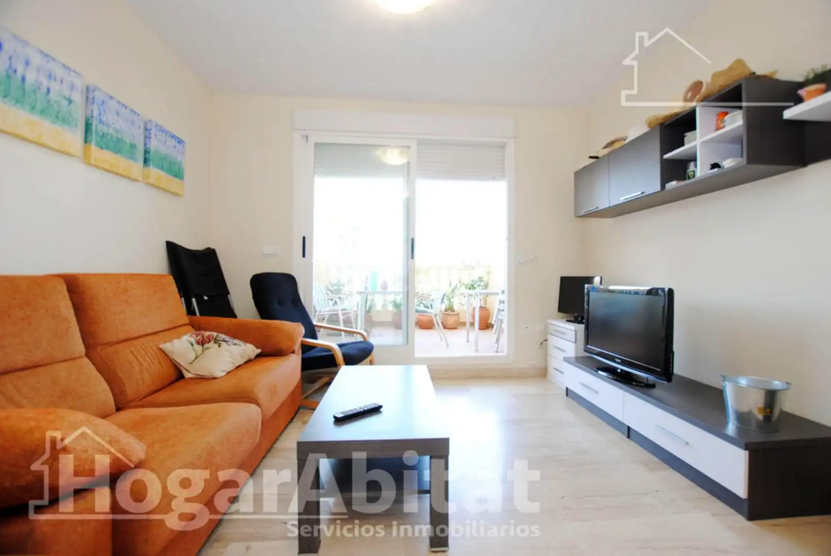 Living room of Flat for sale in Dénia  with Air Conditioner, Private garden and Terrace