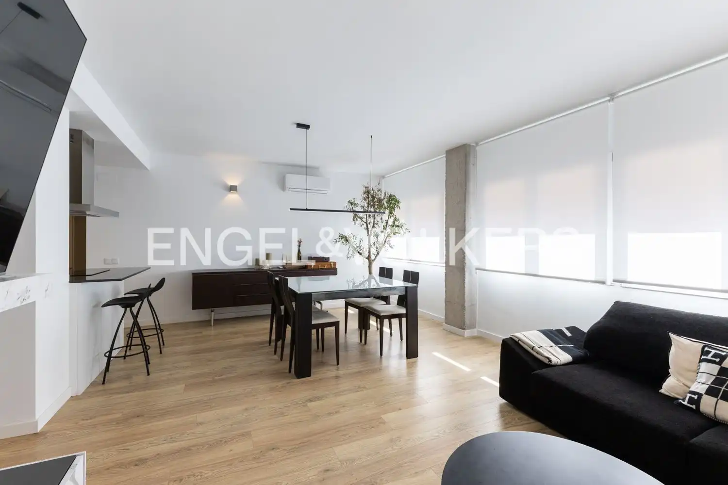 Sala de estar de Piso de alquiler en Castellón de la Plana / Castelló de la Plana con Aire acondicionado, Calefacción y Parquet