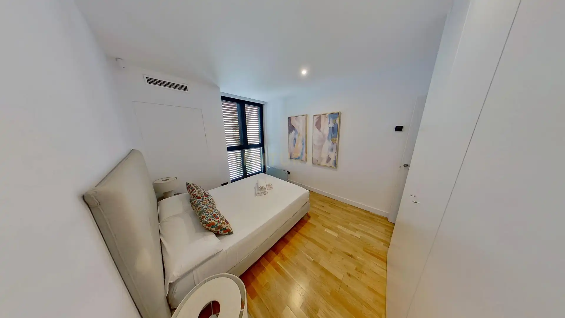 Habitación de Apartamento de alquiler en Málaga con Aire acondicionado, Lavadora y Microondas
