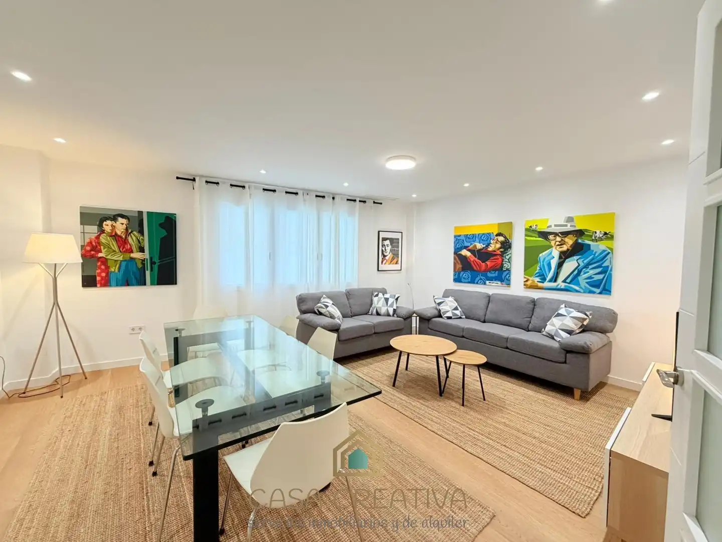 Sala de estar de Piso de alquiler en Valencia con Aire acondicionado, Calefacción y Terraza