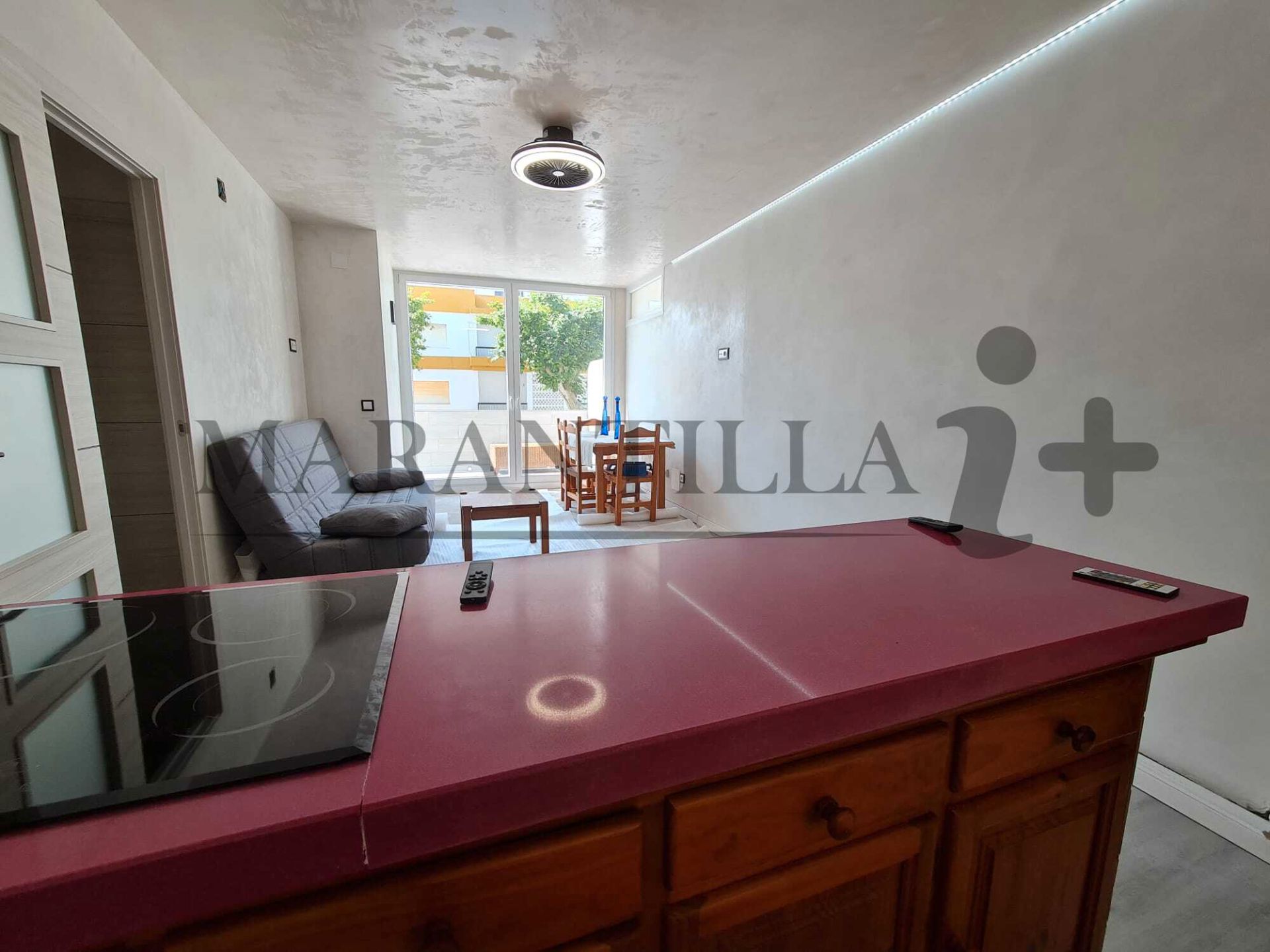Exterior view of Flat for sale in La Antilla  with Terrace and Furnished