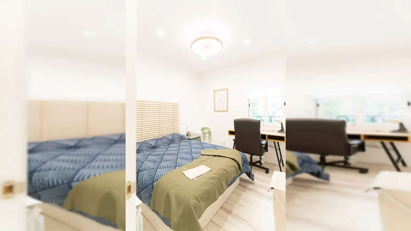 Bedroom of Flat to share in  Madrid Capital  with Air Conditioner, Heating and Terrace