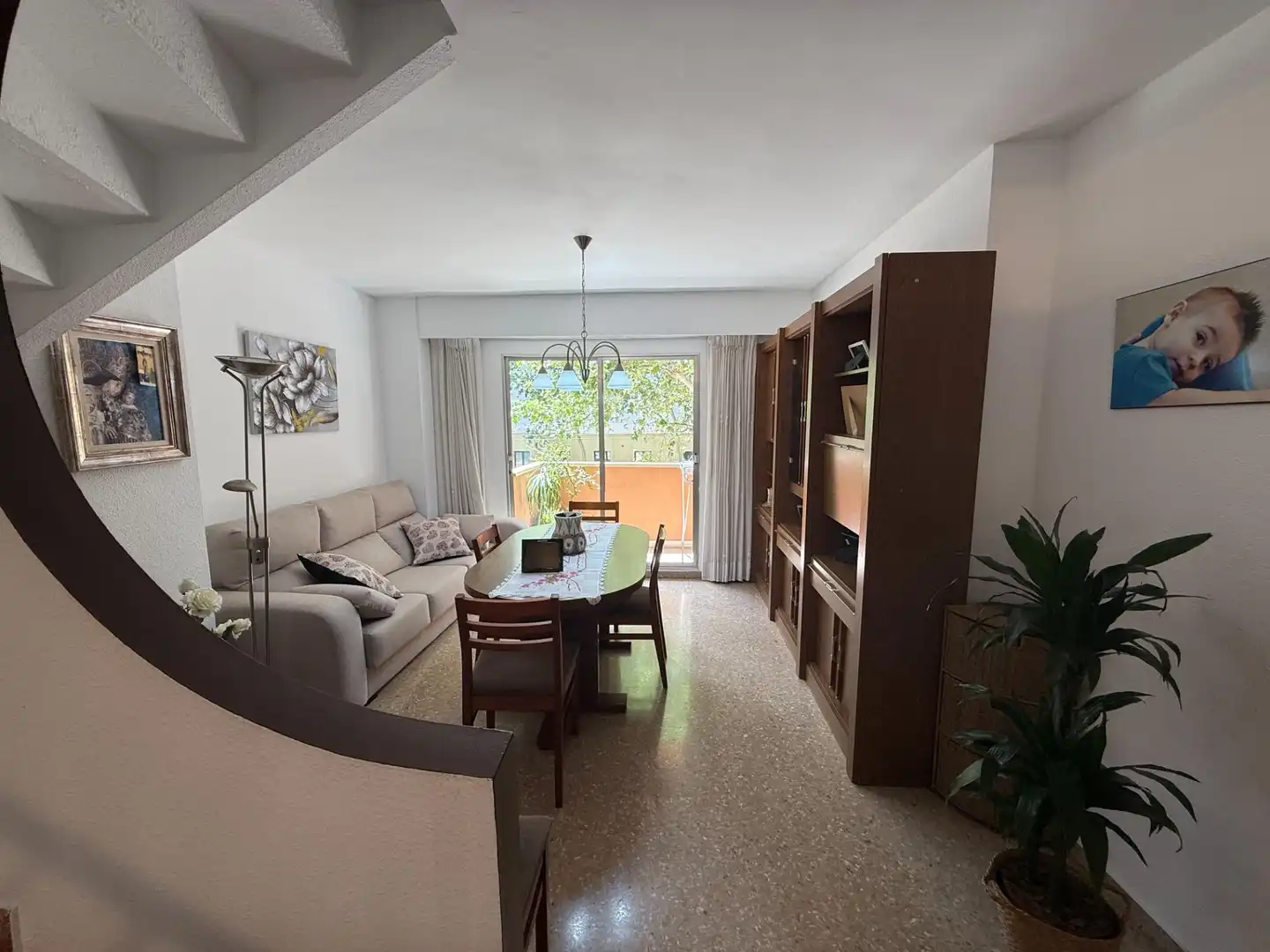 Wohnzimmer von Wohnung zum Verkauf in Valencia mit Klimaanlage und Balkon