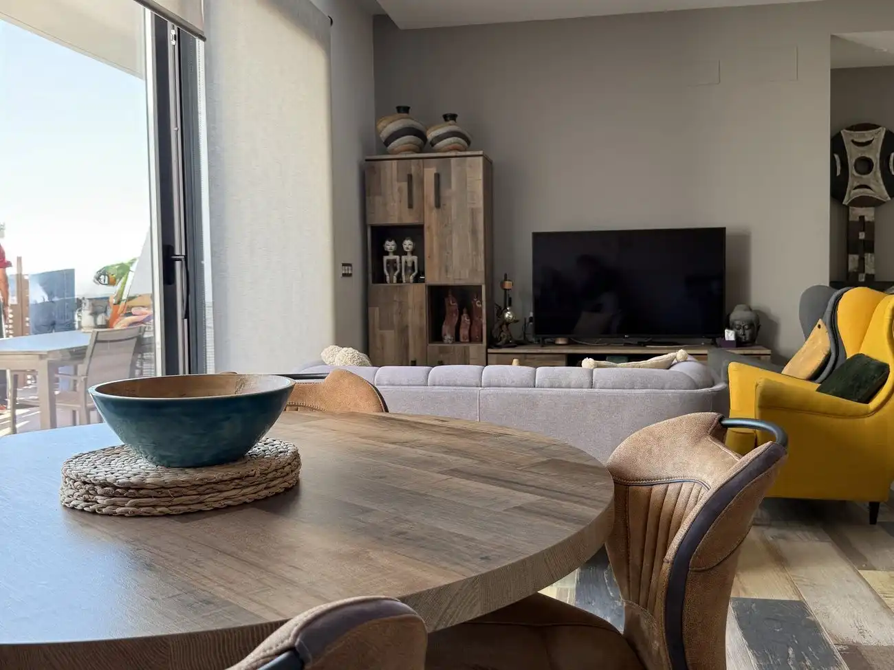 Sala d'estar de Casa adosada en venda en Villajoyosa / La Vila Joiosa amb Calefacció, Jardí privat i Piscina