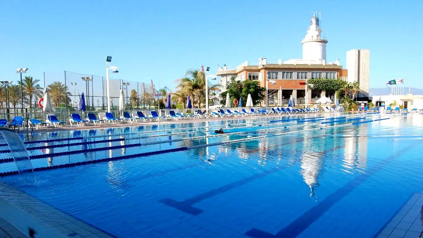 Swimming pool of Detached homes for sale in Málaga  with Air Conditioner, Heating and Private garden