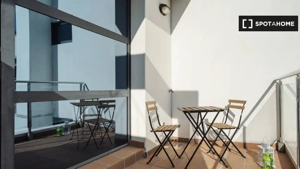 Terrace of Flat for rent in Madrid  with Air Conditioner, Heating and Furnished