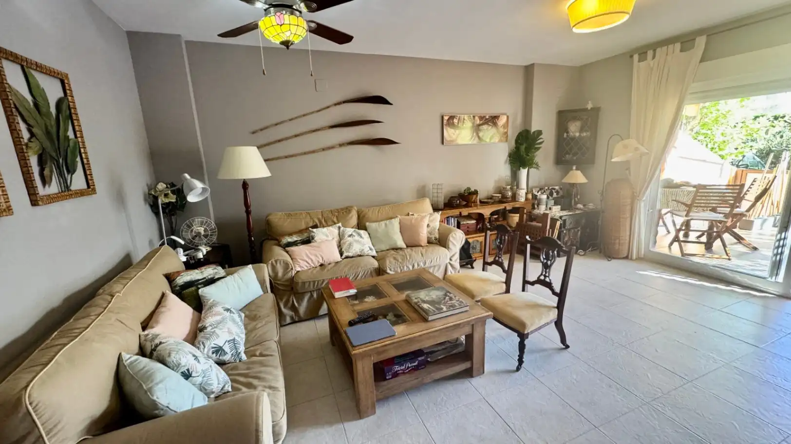 Living room of Duplexes for sale in Jávea / Xàbia  with Air Conditioner, Terrace and Furnished