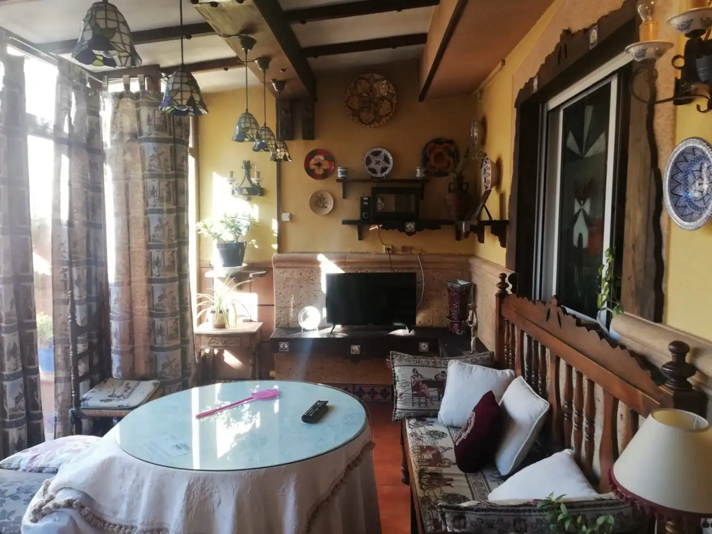 Living room of Houses for sale in Albacete  with Air Conditioner, Terrace and Storage room