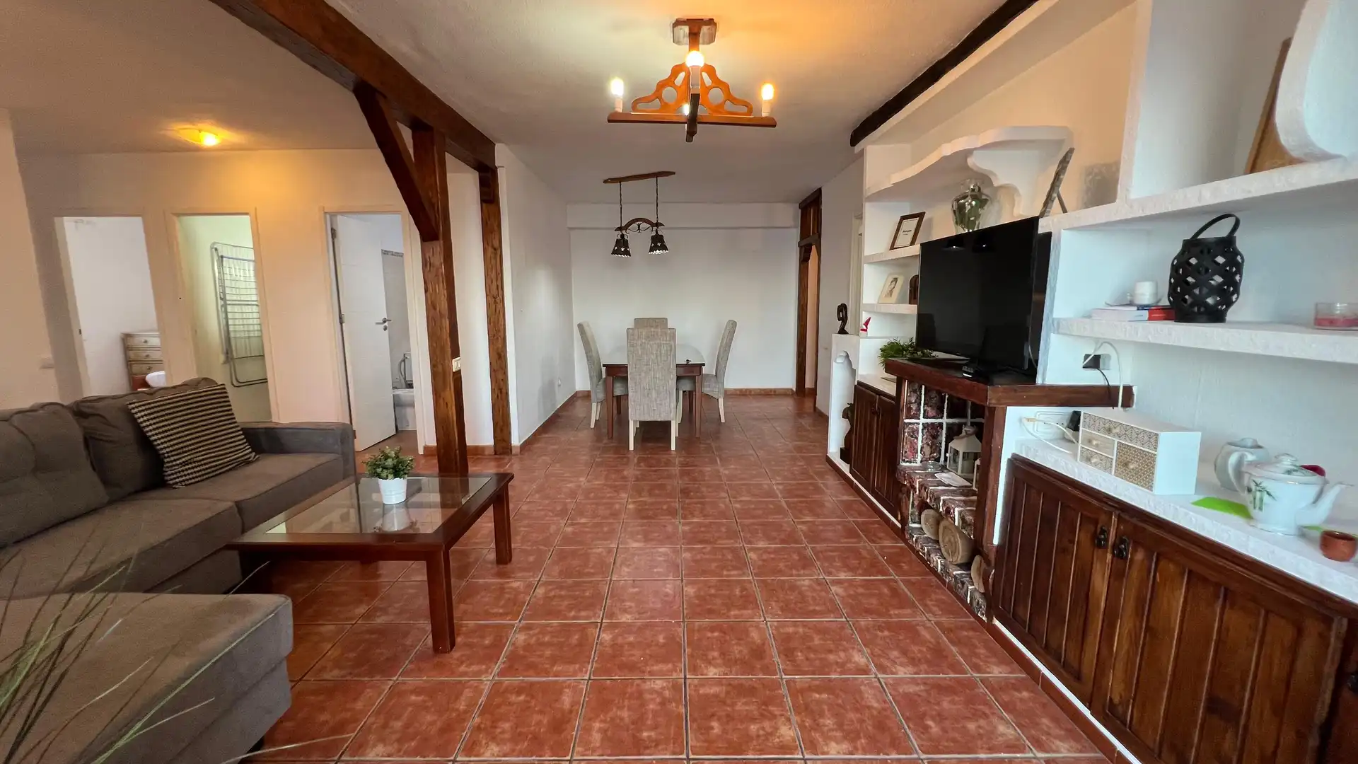Sala de estar de Piso de alquiler en Santa Cruz de Tenerife con Jardín privado, Terraza y Amueblado