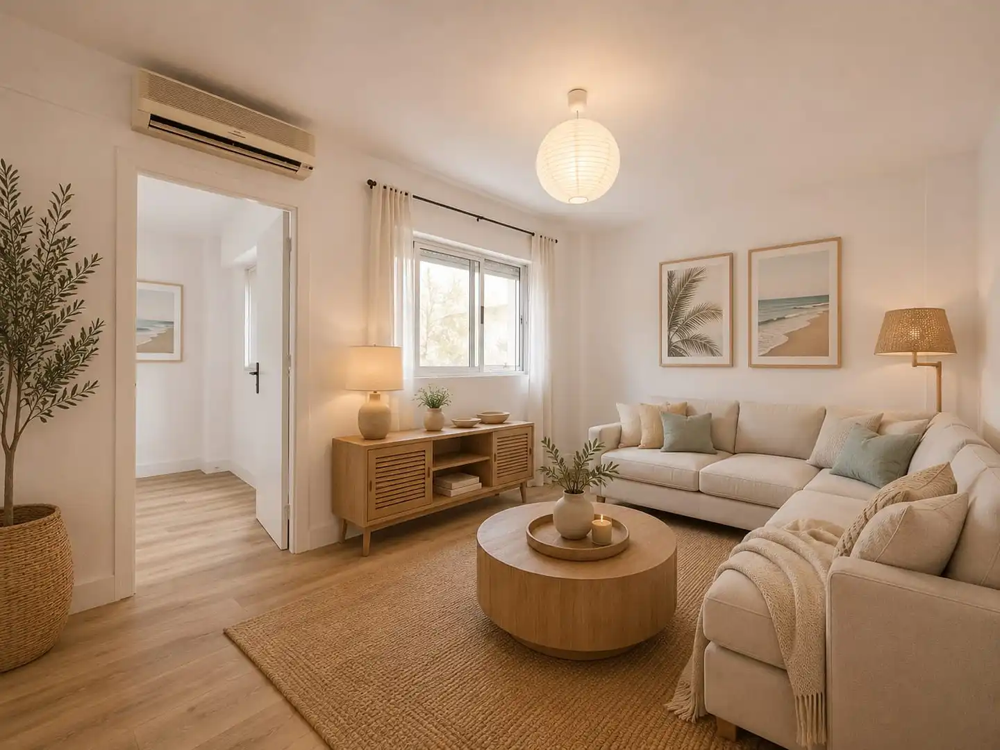 Sala de estar de Piso en venta en Torrevieja con Aire acondicionado, Calefacción y Amueblado