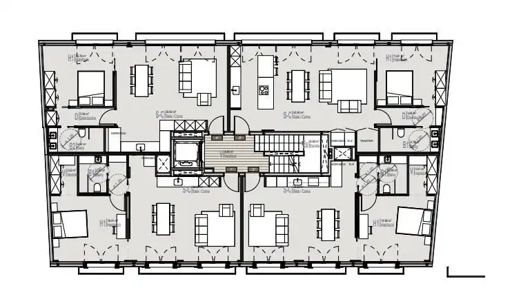 Wohnung zur Miete in Barcelona mit Klimaanlage, Terrasse und Schwimmbad